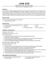 Administrative Officer Job Resume Examples Job Resume Samples Resume Examples