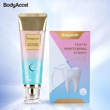 BodyAccel 】Niacinamide Whitening Toothpaste and BodyAccel Teeth Whitening  Strips (28 Count) - TikTok Shop