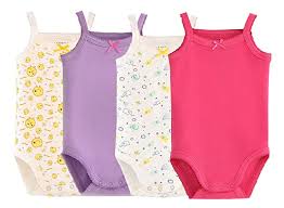 Buy Blueleyu Unisex Baby S Cotton Sleeveless Onesies Tank Top Bodysuit Cardigan Onesie Pack Of 4 At Amazon In