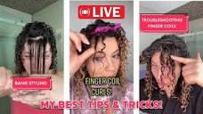 LIVE STYLING - Finger Coils for Curl Definition! - YouTube