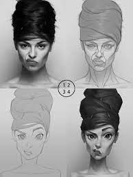 Digital Painting Process Pictures Step By Step Character Design Character Drawing Portrait