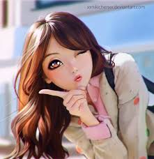 Put the most beautiful women in the world right on your desktop. Wallpaper Brown Haired Beautiful Hair Girls Painting Art