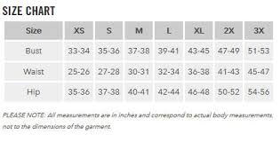 Body Measurement Women Online Charts Collection