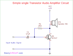 We are going to make an easy amplifier circuit diagram using the only 2n3055. Simple Single Transistor Audio Amplifier Circuit