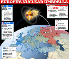 Could the UK and France form a 'nuclear umbrella' over Europe? German  minister calls for Britain to contribute to new nuclear shield as US raises  fears that Putin could put anti-satellite weapons