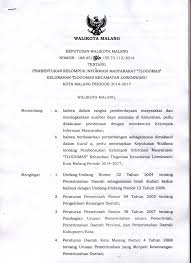 Memfasilitasi pelaksanaan pendataan rtm dan penyusunan peta sosial pada saat musyawarah dusun, 2. Sk Walikota Kim Tlogomas