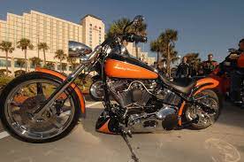Black Orange Custom Twin Cam Harley Bike Culture Motorcycle Cool Bikes