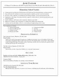 Resume Template For Teachers Unique Teacher Resume Examples Substitute Teacher Resume Teacher Resume Examples Elementary School Teacher Resume Education Resume