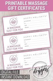Printable gift cards templetes massage therapist. Massage Gift Certificate Gift Certificate Printable Gift Coupon Gift Instant Download Christmas Gift Gift Idea Holiday Gift Gift Card Massage Gift Massage Gift Certificate Printable Gift Certificate