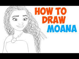 Draw a small circle near the top of the paper as a guide for moana's head. How To Draw Moana Step By Step Easy Drawing Tutorial For Kids Youtube