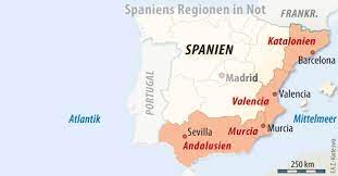 Katalonien är en autonom region i nordöstra spanien med 7,5 miljoner invånare. Spanische Regionen Auch Andalusien Braucht Milliardenhilfe Wirtschaft Faz