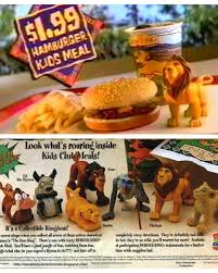 There are already 108 enthralling, inspiring and awesome images tagged with burger king. All Things 90s Burger King S Lion King Toys Facebook