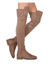 Details About New Women Liliana Willy 2 Over The Knee Dual Material Stretch Riding Boot