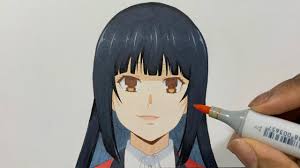 Well at first it was a complete disaster and the sometimes the black spread over the skin and all but i somehow managed. How To Draw Yumeko Jabami Easy Kakegurui è³­ã‚±ã‚°ãƒ«ã‚¤ Youtube