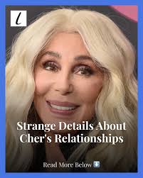 Cher's relationships are full of strange details that befit the unusual  life of someone whose legend spans decades of accolades in music, movies,  and TV.
