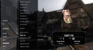 Skyrim Alchemy Guide Plant List