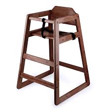 Lancaster Table Seating Ready To Assemble Stacking Restaurant Wood High Chair With Dark Finish Wood High Chairs Baby High Chair Wooden High Chairs