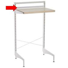 Walls of glass and electronic equipment didn't leave many options for hanging shelves. Elfa Freestanding Shelf Back Stop Bar 60cm Platinum Sale Now On Up To 70 Off Store