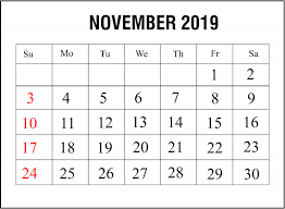 Blank Calendar Template For Kids Unique Blank Calendar November 2019 Printable Excel L Calendar Template Printable Calendar Template Monthly Calendar Printable