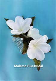 Bridal Hair Flower Hair Accessory Floral Hair Comb Hawaiian Etsy Beach Wedding Headpieces Bridal Hair Flowers Flowers In Hair