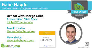 That's what merge vr has. Diy Ar With Merge Cube Gabe Haydu Google Slides
