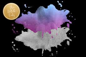 Download icons in all formats or edit them for your designs. Purple Blue Silver Ink Splatter Clipart Graphic By Daphnepopuliers Creative Fabrica