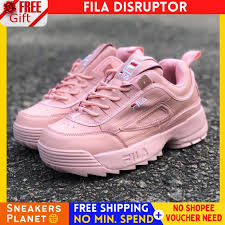 Mula ditubuhkan sejak tahun 1983 lagi, skechers merupakan jenama kasut yang berasal dari amerika syarikat yang pada mulanya memfokuskan kepada penghasilan boots dan kasut skate. Buy Fila Disruptor 37 41 Pink White Women Shoes Sneakers Kasut Lelaki Wanita Murah Jogging Sukan Selesa Ringan Seetracker Malaysia