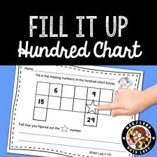 Hundred Chart Fill It Up Hundreds Chart Chart Math