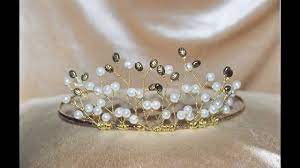 A delicate and weightless headpiece with natural motifs will match most hair styles from classic bridal hairstyles to freely falling curls. Tiara Making Tutorial The Origin Of The Bridal Headpiece Tiara History Youtube