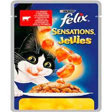 felix sensations sigir etli ve domatesli yas kedi mamasi 100 gr amazon pet center kedi yastiklar mineraller