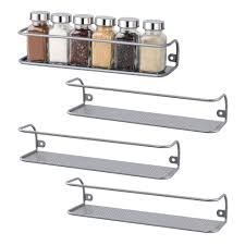 Apr 19, 2021 · this wooden spice rack is the perfect way to organize all your spices, includes free build plans. 4 Pack Wall Mount Tier Spice Rack Nail Polish Rack Door Mount Saving Space Solution Easy Holds Up To 24 Jars Spice Shelf Storage In Cupboard Kitchen Or Pantry 28 70x8 89x6 10 Cm Silver Buy Online In Gambia At Gambia Desertcart Com