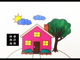 Gambar ini cocok untuk anak paud dan tk. 45 Cara Gambar Rumah Untuk Anak Tk Terbaik Koleksi Gambar Rumah Terlengkap