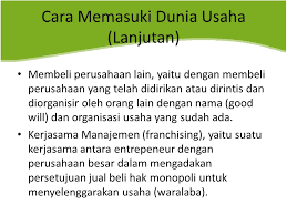 Merintis Usaha Baru Dan Pengembangannya Ppt Download
