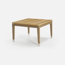 The table is made of beech wood. Contemporary Coffee Table Stan Collinet Solid Wood Wood Veneer Beech Base