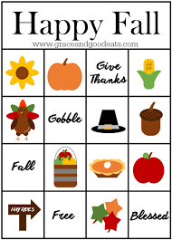 Free printable bingo card generator for kids, and free virtual bingo games to play on your mobile or tablet. Fall Bingo Cards Free Printable Grace And Good Eats