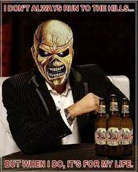 Iron maiden has had eddie for a long time but he's at his scariest on the cover of fear of the dark looking halfway between trapped on that trunk, and ready to jump on the unsuspecting passerby below. The Most Interesting Eddie In The World About Time That The Most Interesting Man In The World Meme Came To Eddie And Iron Maiden Huh Via Tom