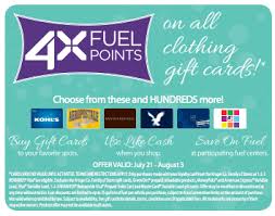 Kroger family of stores gift cards cannot be returned or redeemed for cash, except as required by law. Kroger 4x Fuel Rewards When You Buy Clothing Gift Cards Kroger Krazy