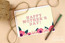 How to make greeting cards for mother's day at home first, you will need to cut your pieces with your cricut machine. Printable Mother S Day Cards Make Your Own Floral Diy Mother S Day Card