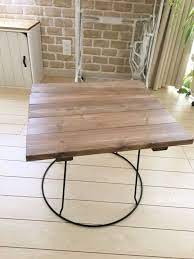 tvでも紹介されました 簡単 中でも外でも使える花台リメイクテーブル 屋外用家具 台所 収納 100均 インテリア リメイク