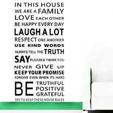 Our vinyl personalized quote wall decals are designed. Large Quotes Wall Decal Inspirational Stickers Motivational Family Saying Decorative Nursery Art Kids Baby Home Letters Vinyl Peel Stick Mural Art In This House We Are A Family Love Large Buy
