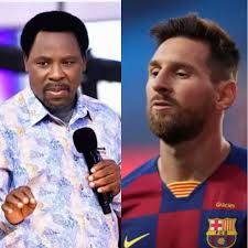 Tb joshua gave life to people, not make a living from people. History Is Our Boss Tb Joshua Warns Messi Against Quitting Barcelona