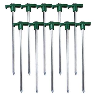 Heavy-duty forged steel stakes, AI generated