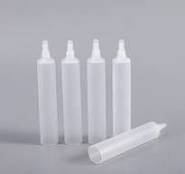 Small Tube 5ml 10ml 15ml Plastic Squeeze Custom Long Nose Nozzle Cosmetic  Eye Cream Tube
