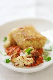 Rucken Vom Skrei Kabeljau Loin Auf Roten Linsen Mit Gerostetem Blumenkohl Ein Fischgerichtgedicht Skrei Rezept Einfache Gerichte Rezepte