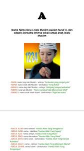 Nama anak lelaki huruf a. Buku Panduan Memilih Nama Nama Islam Fur Android Apk Herunterladen