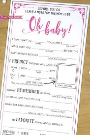 The file is available in blue, yellow, or pink. Baby Shower Mad Libs Advice Card Baby Girl Hot Pink Etsy