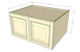 I need some information about kitchen cabinet sizes. Tuscany White Maple Horizontal Fridge Wall Cabinet 33 Inch Wide X 24 Inch High X 24 Inch Deep Kitchen Cabinet Warehouse