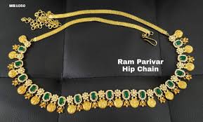 Beautiful One Gram Gold Waist Belt With Ram Parivar Kasu Hangings 20 January 2019 Gold Waist Belt Waist Belt Belt