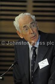 20235745-Robin Barr, director of Barr s the Glasgow Irn-Bru company then  called Iron Brew with an old Ba-Bru poster in April 1971.