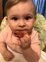 My Baby Girl Having Bacon For The First Time Today She Loved It Bacon